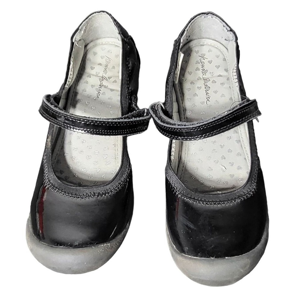 Hanna Andersson Girls  Elise Mary Jane Black Dress Shoes 4 Formal School Holiday